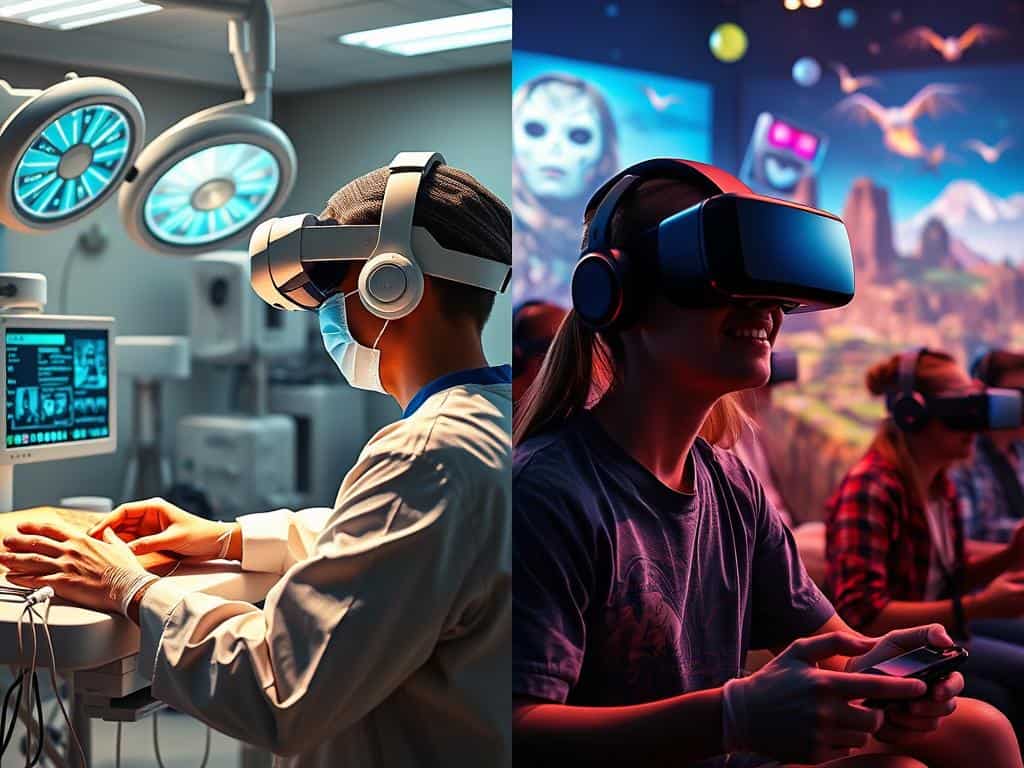 VR applications in healthcare and gaming