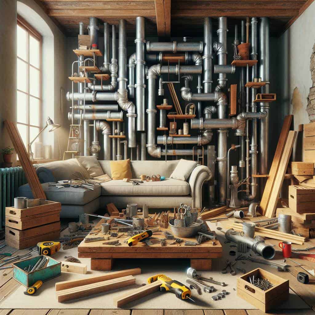 When Pipes and Planks Collide: Busy Room