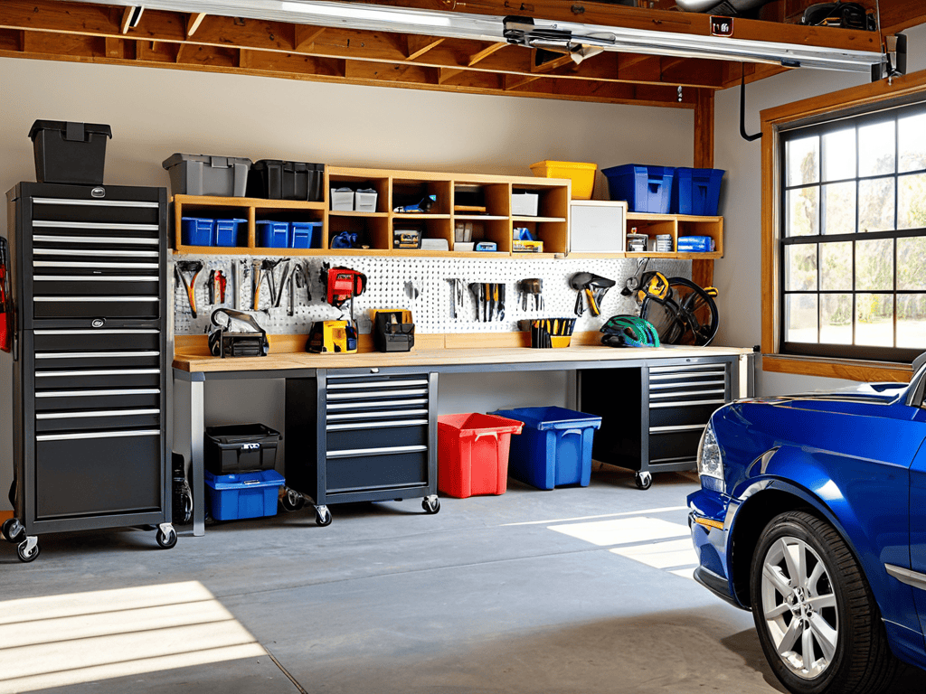 Taming Tech Lair garage organization